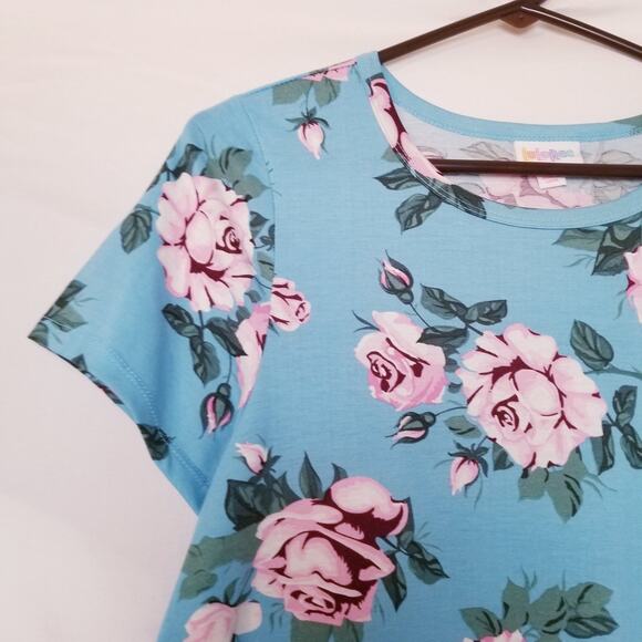 NWOT's - LuLaRoe - Carly Dress Multicolor Floral Hi Low Hem Size Small - Picture 2 of 6